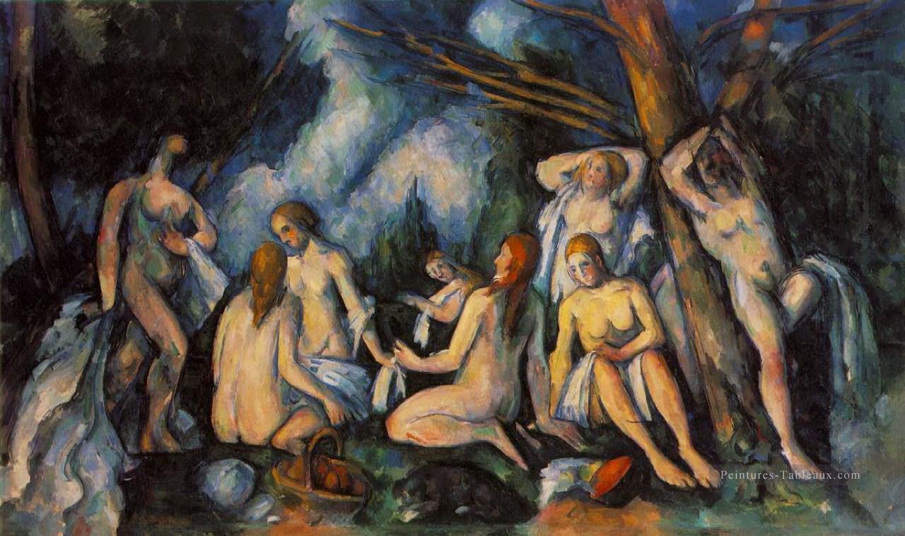 Grandes Baigneuses Paul Cézanne Peintures à l'huile